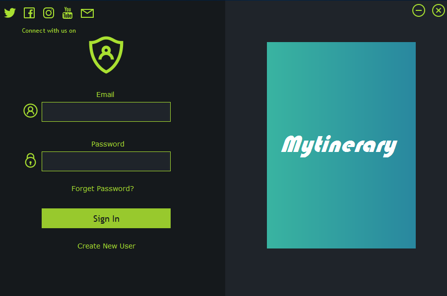 Screenshot of Mytinerary To-Do List App